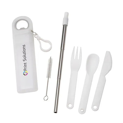 Griffith 3-in-1 Metal Straw, Cutlery Set & Bottle Opener