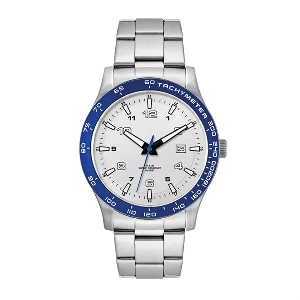 43.5MM STEEL MATTE SILVER CASE, 3 HAND MVMT, SILVE...