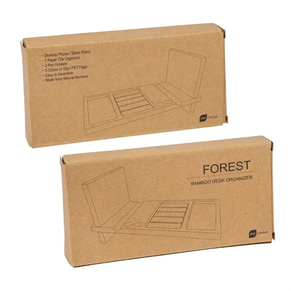 Forest Bamboo Desk Organizer