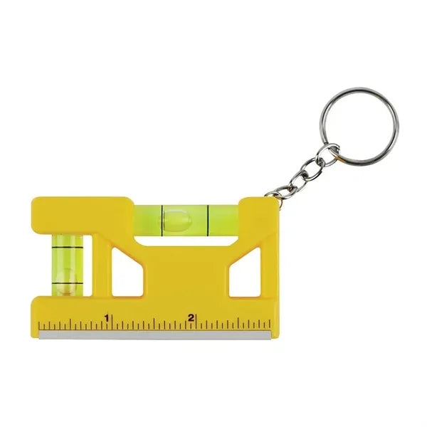 Hank 3" Level / Ruler Keyring