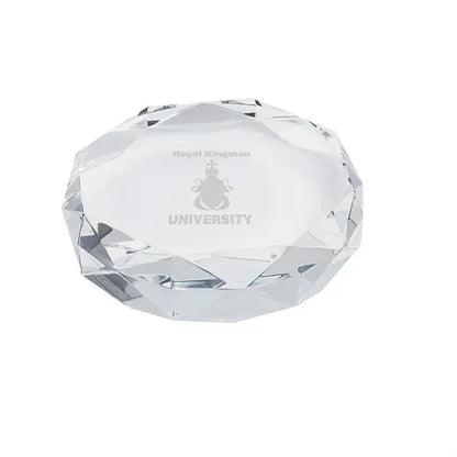 Rimini Gem Cut Crystal Paperweight