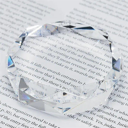 Rimini Gem Cut Crystal Paperweight
