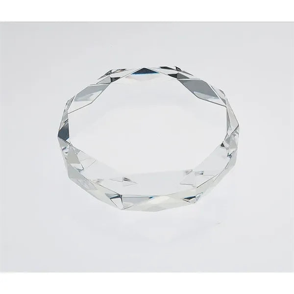 Rimini Gem Cut Crystal Paperweight
