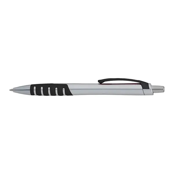 Apex Silver Plunge-Action Ballpoint Pen