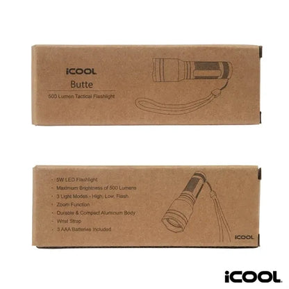 iCOOL Butte 500-Lumen Aluminum Tactical Flashlight