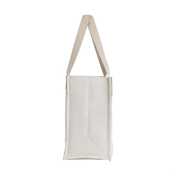 Sophia Canvas Tote With Jute Trim