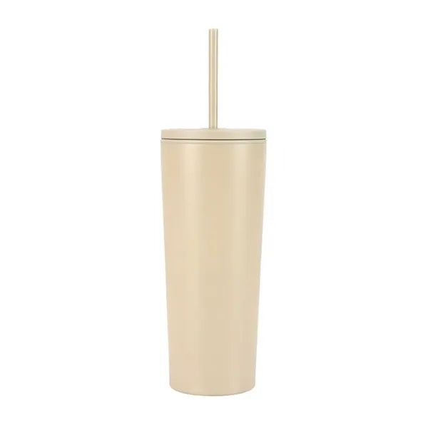 Bayard 24 oz. Double Wall Steel/PP Liner Straw Tumbler