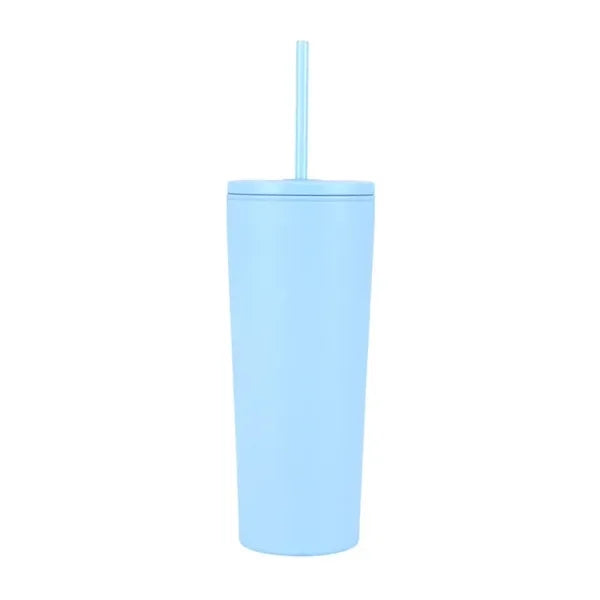 Bayard 24 oz. Double Wall Steel/PP Liner Straw Tumbler