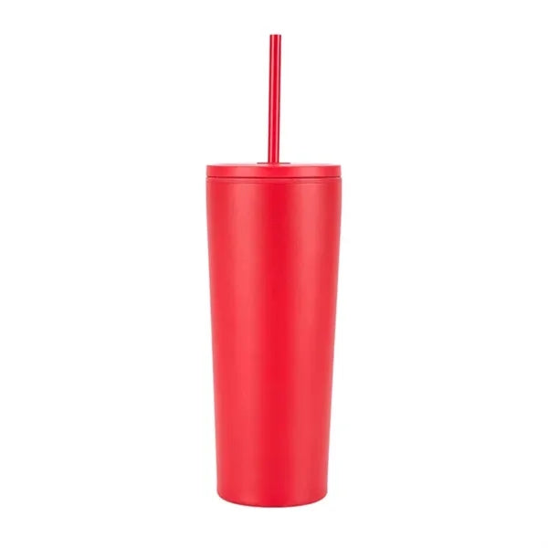 Bayard 24 oz. Double Wall Steel/PP Liner Straw Tumbler