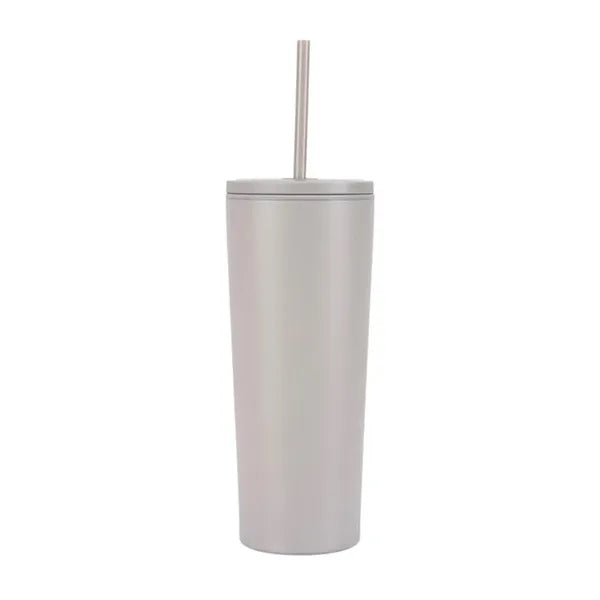 Bayard 24 oz. Double Wall Steel/PP Liner Straw Tumbler