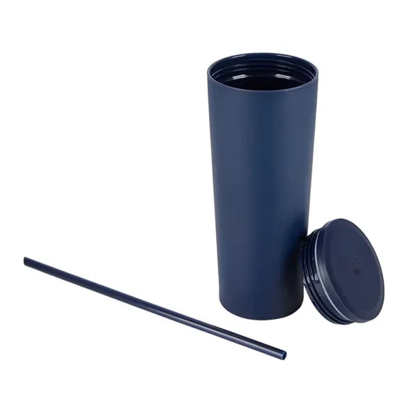 Bayard 24 oz. Double Wall Steel/PP Liner Straw Tumbler