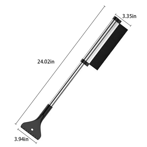 Extendable Car Snow Ice Removal Scraper Brush