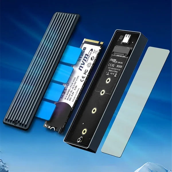 Portable Type-C M.2 NVME SSD Hard Drive Docking Enclosure