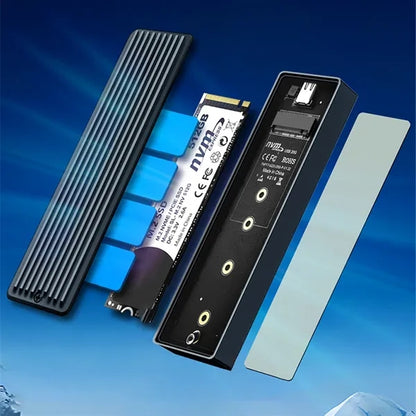 Portable Type-C M.2 NVME SSD Hard Drive Docking Enclosure