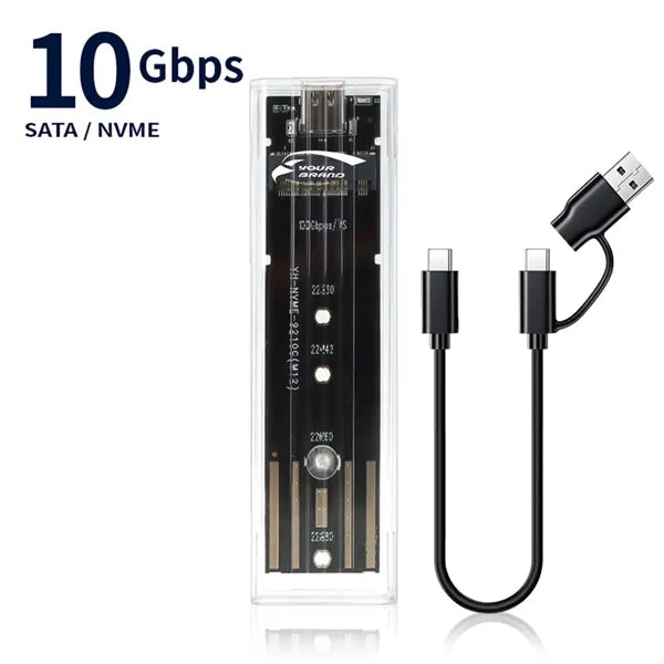 Portable Type-C M.2 NVME/NGFF SSD Hard Drive Enclosure