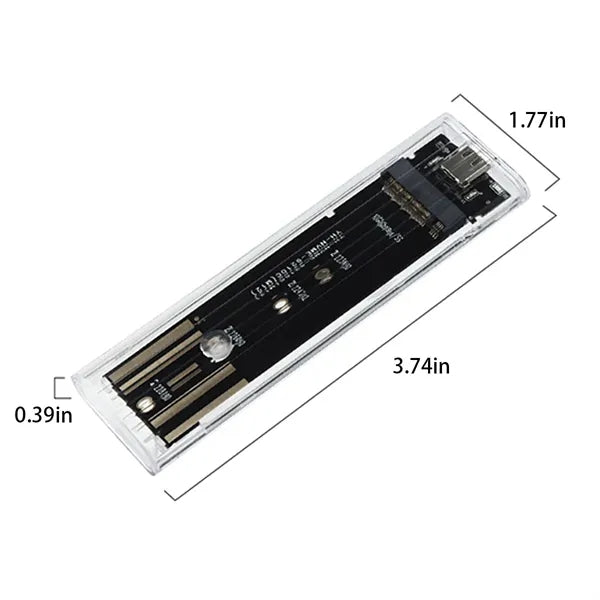 Portable Type-C M.2 NVME/NGFF SSD Hard Drive Enclosure