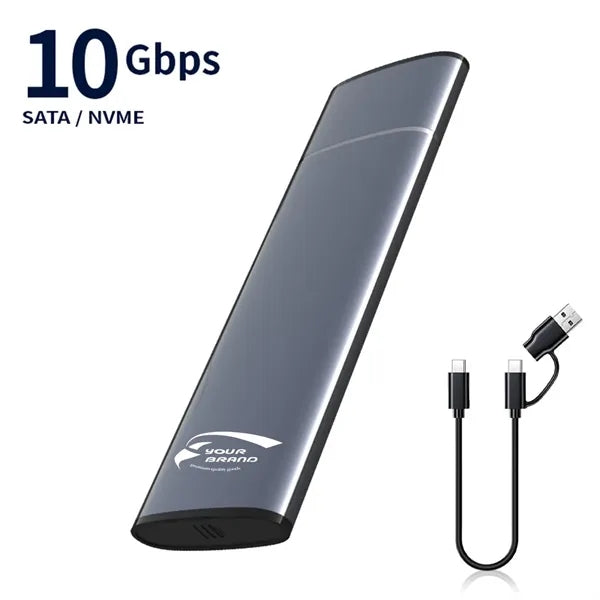 Portable Type-C M.2 NVME/NGFF SSD Hard Drive Enclosure