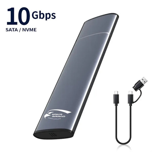 Portable Type-C M.2 NVME/NGFF SSD Hard Drive Enclosure