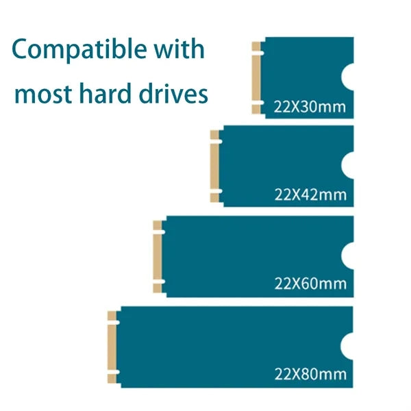 Portable Type-C M.2 NVME/NGFF SSD Hard Drive Enclosure