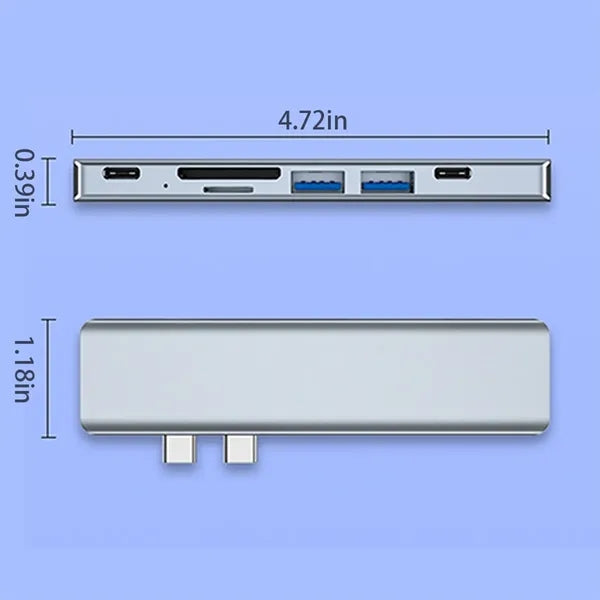 7-in-2 USB C Hub For MacBook