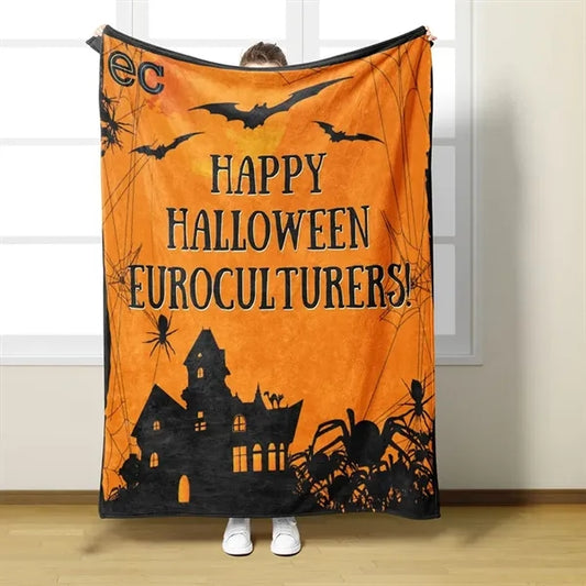 Printed Flannel Throw Blanket