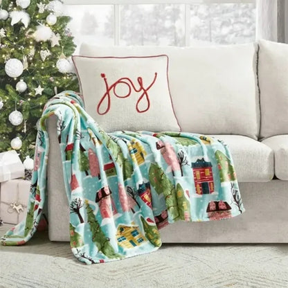 Printed Flannel Throw Blanket