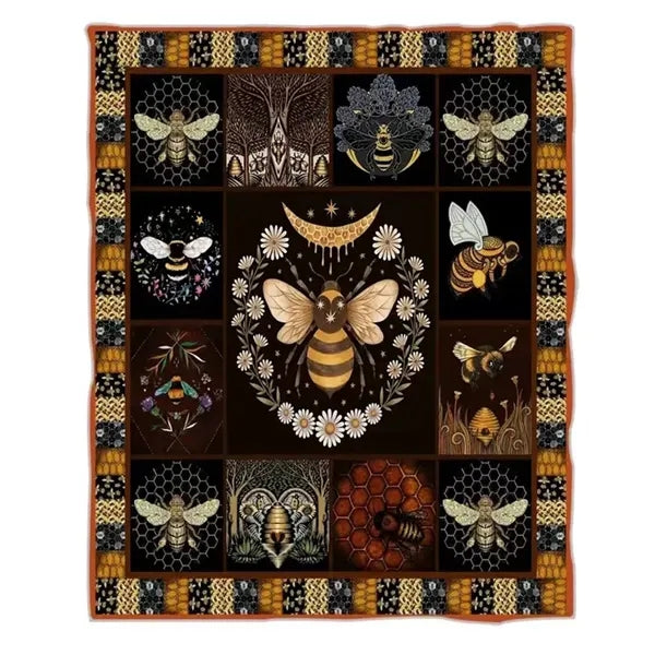 Printed Flannel Throw Blanket