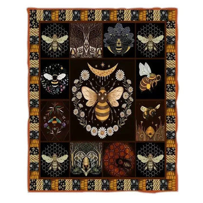 Printed Flannel Throw Blanket