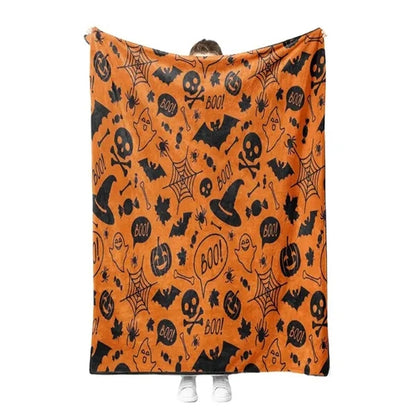 Printed Flannel Throw Blanket