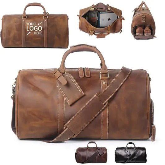 15In Leather Handbag Duffel Bag
