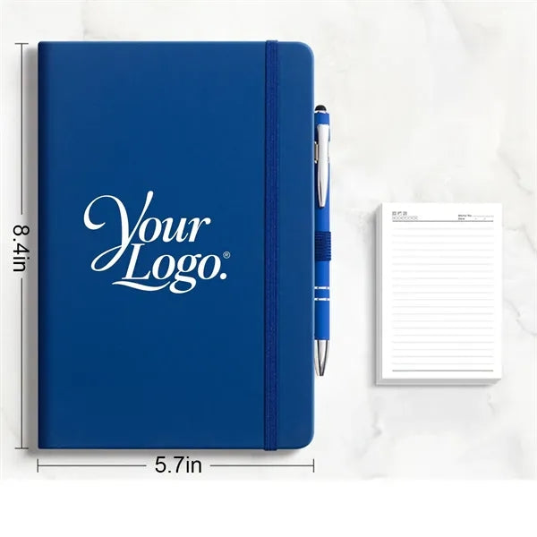 Custom Hardcover A5 Lined Notebook With Pen