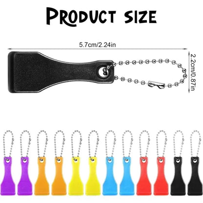 Mini Plastic Scraper Keychain Tool
