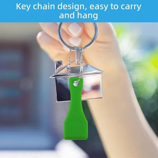 Mini Plastic Scraper Keychain Tool