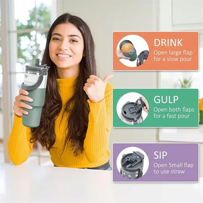 30oz Vacuum Insulated Tumbler with Handle