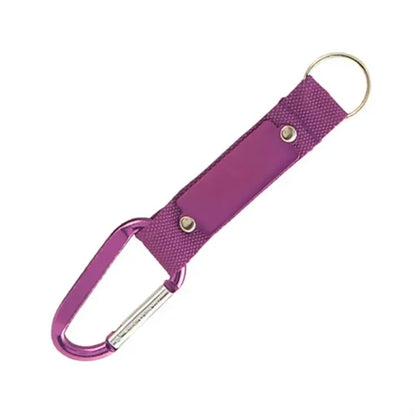 Carabiner Keychain with Short Lanyard Strap