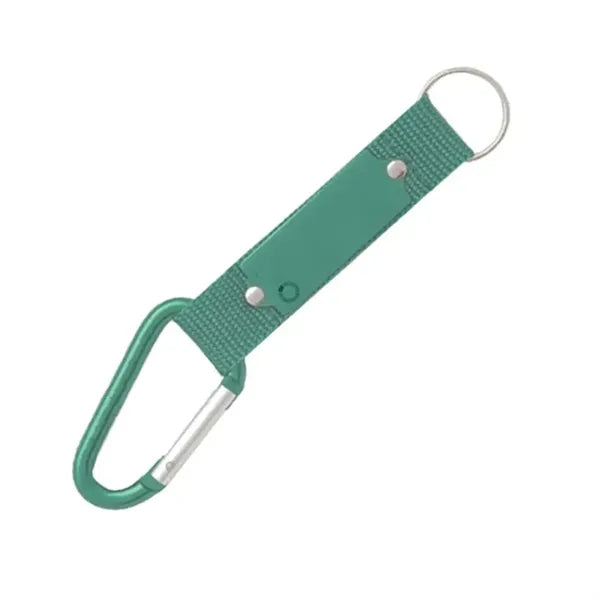 Carabiner Keychain with Short Lanyard Strap