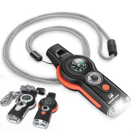 7-in-1 Emergency Whistle with Lanyard