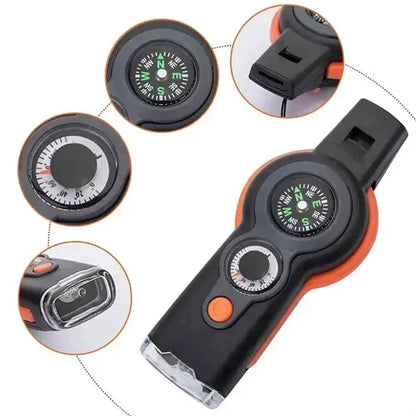 7-in-1 Emergency Whistle with Lanyard