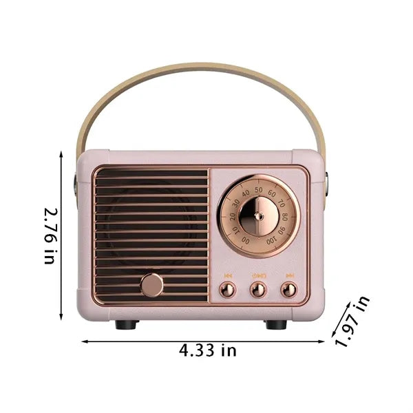 Portable Mini Versatile Playback Vintage Bluetooth Speaker