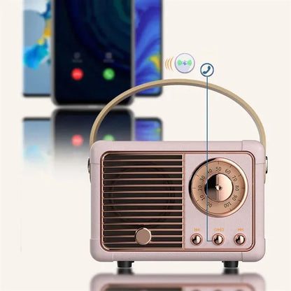 Portable Mini Versatile Playback Vintage Bluetooth Speaker