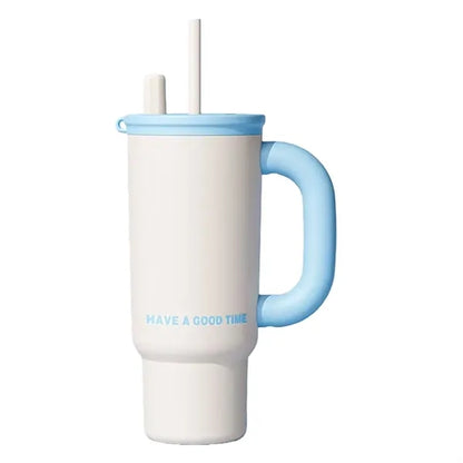 24oz Colorful Insulated Mug with Handle Dual Lid