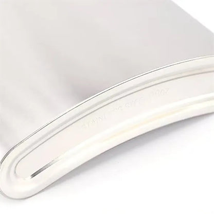 Stainless Steel Hip Flask with Leather Sleeve
