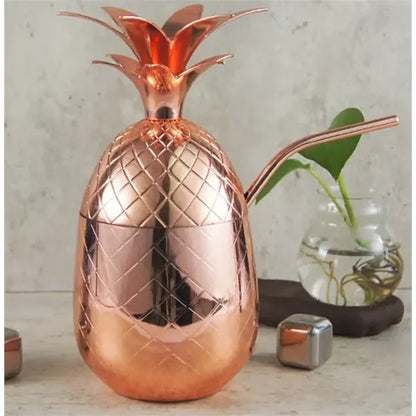 16oz Pineapple Metal Cup