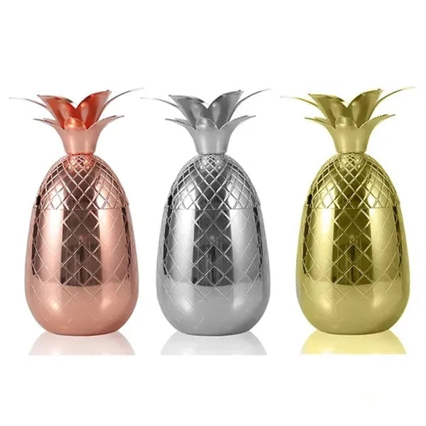 16oz Pineapple Metal Cup