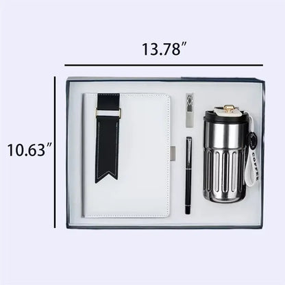 Executive Gift Set With Notebook Tumbler Pen And USB Drive