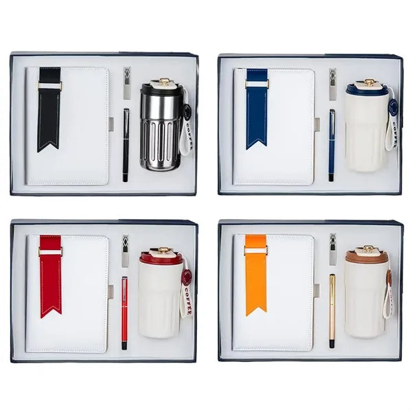 Executive Gift Set With Notebook Tumbler Pen And USB Drive