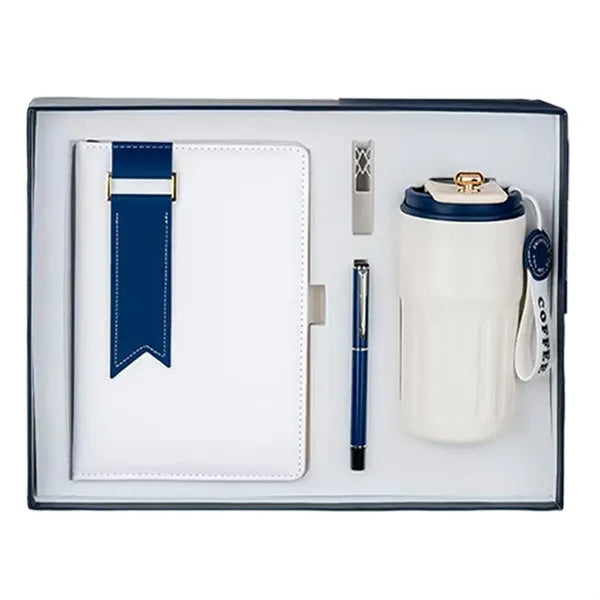 Executive Gift Set With Notebook Tumbler Pen And USB Drive