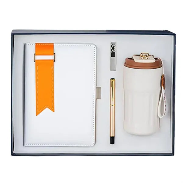 Executive Gift Set With Notebook Tumbler Pen And USB Drive