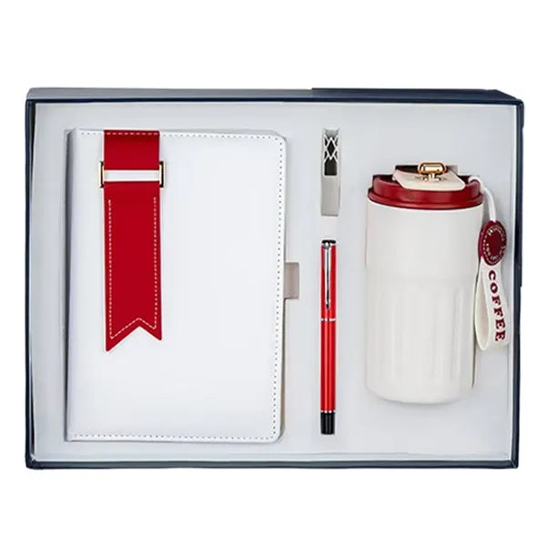 Executive Gift Set With Notebook Tumbler Pen And USB Drive
