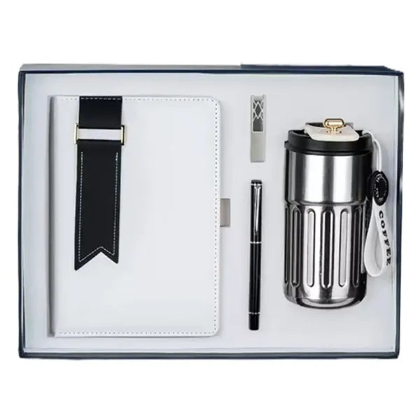 Executive Gift Set With Notebook Tumbler Pen And USB Drive